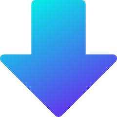 Thick Arrow Down Large Icon from Core Gradient Set
