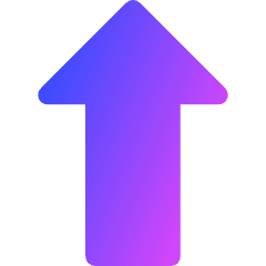 Thick Arrow Up Icon from Core Gradient Set