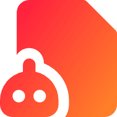 Ai File Robot Icon from Core Gradient Set