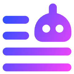 Ai Generate Text Robot Icon from Core Gradient Set
