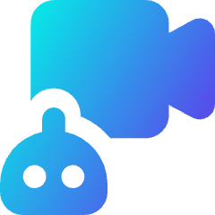 Ai Generate Video Camera Robot Icon from Core Gradient Set