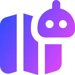 Ai Map Generating Robot Icon from Core Gradient Set