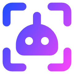 Ai Scanner Robot Icon from Core Gradient Set
