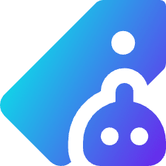 Ai Tagging Robot Icon from Core Gradient Set