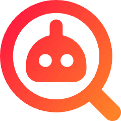 Ai Upscale Robot Icon from Core Gradient Set