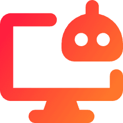 Computer Ai Robot Icon from Core Gradient Set