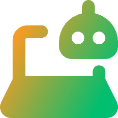 Laptop Ai Robot Icon from Core Gradient Set