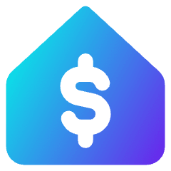 Properties Mortgage Icon from Core Gradient Set
