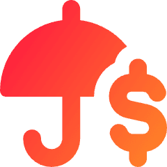Security Umbrella Icon from Core Gradient Set