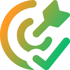 Target Check Icon from Core Gradient Set