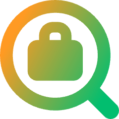 Search Dollar Icon from Core Gradient Set
