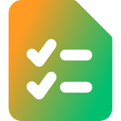 Task List Icon from Core Gradient Set