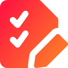 Task List Edit Icon from Core Gradient Set