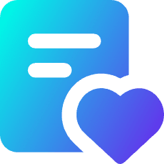 Wishlist Icon from Core Gradient Set