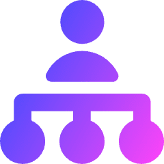 Work Organization Icon from Core Gradient Set