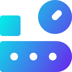 Production Belt Time Icon from Core Gradient Set