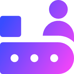 Production Belt User Icon from Core Gradient Set