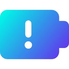Battery Alert 1 Icon from Core Gradient Set