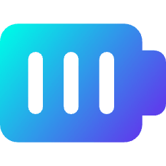 Battery Full 1 Icon from Core Gradient Set