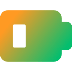 Battery Low 3 Icon from Core Gradient Set