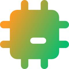 Computer Chip 1 Icon from Core Gradient Set