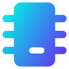 Computer Chip 2 Icon from Core Gradient Set