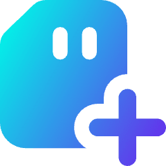 Sd Card Add Plus Icon from Core Gradient Set