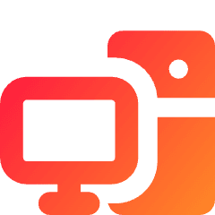 Computer Pc Desktop Icon from Core Gradient Set