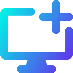 Desktop Add Icon from Core Gradient Set