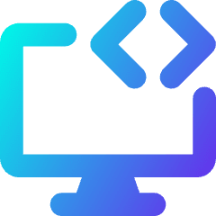 Desktop Code Icon from Core Gradient Set