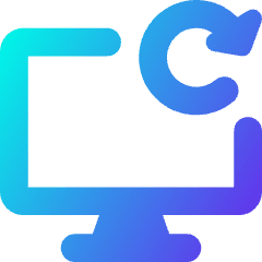 Desktop Refresh Icon from Core Gradient Set