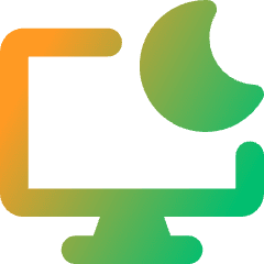 Desktop Screensaver Sleep Icon from Core Gradient Set