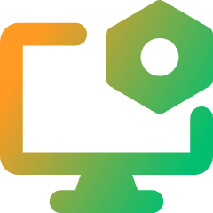 Desktop Setting Bolt Nut Icon from Core Gradient Set