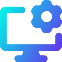 Desktop Setting Icon from Core Gradient Set