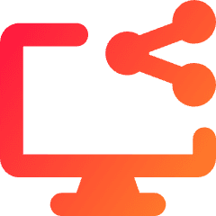Desktop Share Icon from Core Gradient Set
