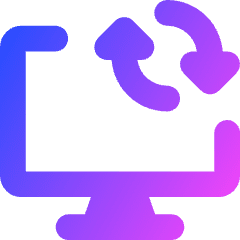 Desktop Sync Icon from Core Gradient Set