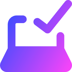Laptop Check Validate Icon from Core Gradient Set