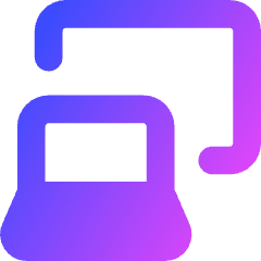 Laptop Project Screen Icon from Core Gradient Set