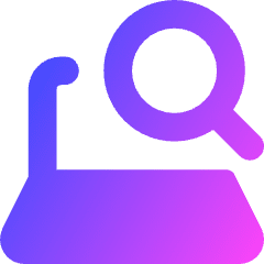 Laptop Search Icon from Core Gradient Set