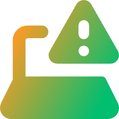 Laptop Warning 2 Icon from Core Gradient Set
