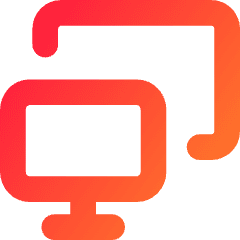 Monitor Project Screen Icon from Core Gradient Set