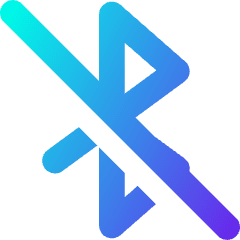 Bluetooth Disabled Icon from Core Gradient Set