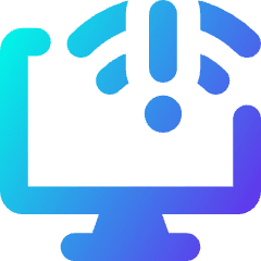 Monitor Error Icon from Core Gradient Set