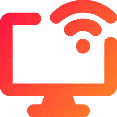 Monitor Wifi Icon from Core Gradient Set