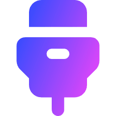 Usb Cable Icon from Core Gradient Set