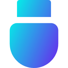Usb Drive Icon from Core Gradient Set