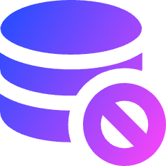 Database Block Icon from Core Gradient Set
