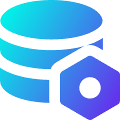 Database Setting Bolt Nut Icon from Core Gradient Set