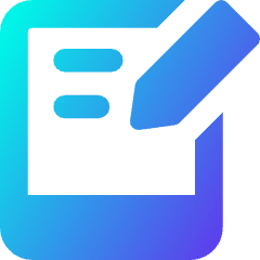 Hand Held Tablet Writing Icon from Core Gradient Set
