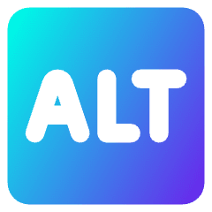 Alt Icon from Core Gradient Set